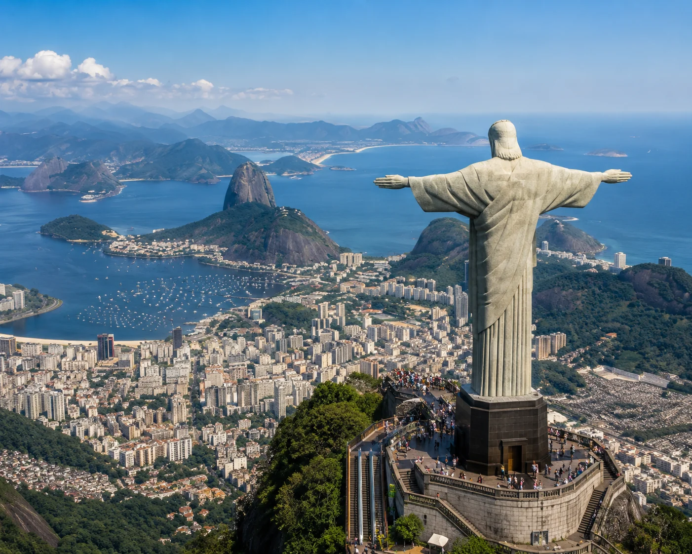 Cristo Redentor over Rio's panorama